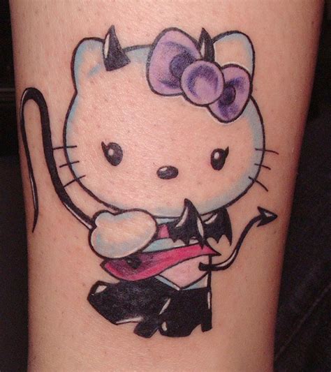 15 Cute And Lovely Hello Kitty Tattoo Designs