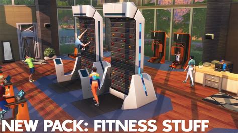 Many New Modern Items The Sims 4 Fitness Stuff Pack Youtube