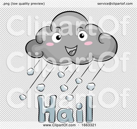 Mascot Cloud Hail Storm Illustration By Bnp Design Studio