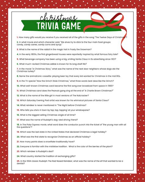 Trivia normally is divided into a few rounds; Free Christmas Trivia Game | Lil' Luna