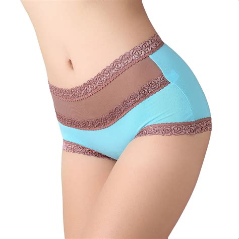 Plus Size Panty Sexy High Waist Briefs Bamboo Fibre Womens Underwear