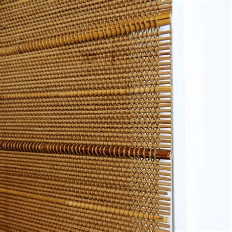 Radiance Capri Natural Light Filtering Bamboo Roman Shade 52 In W X