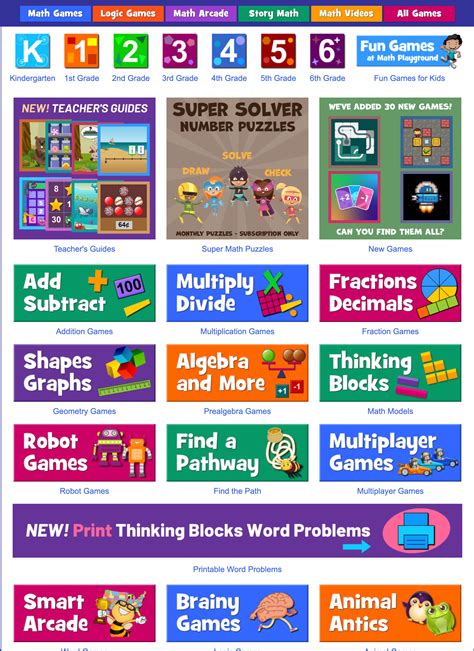 Math Playground Free Math Games And Interactive Activities For K 6