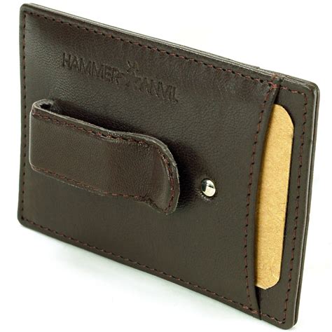 Just like our minimalist money clip wallet, this wallet is very small and slim. Minimalist RFID SAFE Hammer Anvil Front Pocket Wallet Money Clip Genuine Leather | eBay