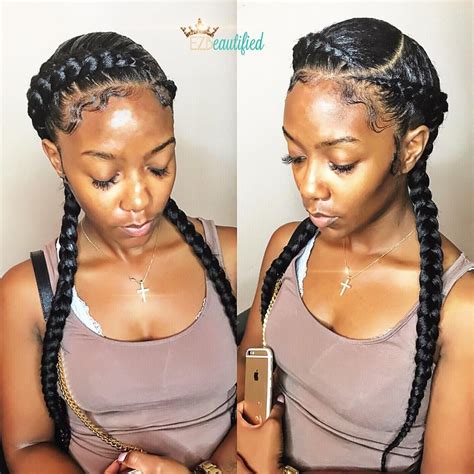 Feed In Braids Hairstyles Sporty Hairstyles African Braids Hairstyles