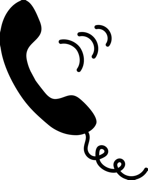 14 Cartoon Phone Icon Images Ringing Phone Icon Clip Art Cell Phone Icon Black And Telephone