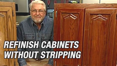 Refinish Kitchen Cabinets Without Stripping Youtube