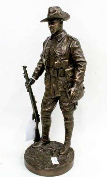 Gallipoli Anzac Digger Figurine Australia In The Great War Marked Australian Commonwealth