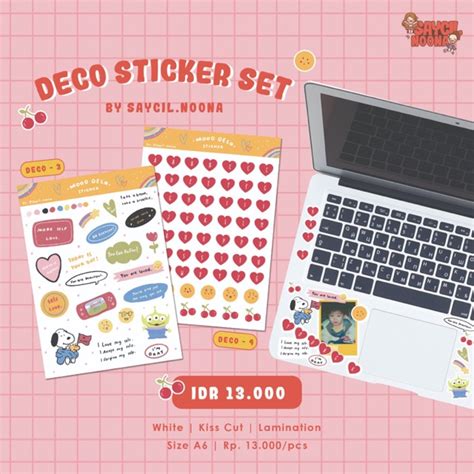 Jual Deco Sticker Set Shopee Indonesia