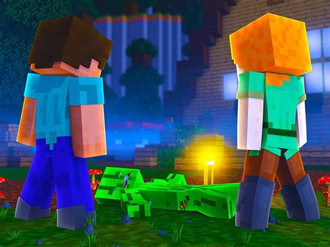 Watch Clip Steve And Alex Minecraft Alex And Steve Wedding Hd Wallpaper Pxfuel