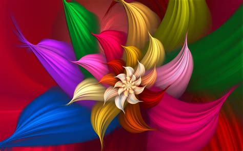 49 Widescreen Desktop Wallpaper Abstract Flower
