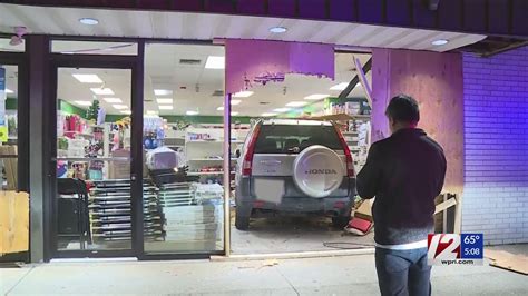 Car Crashes Into Store In Pawtucket YouTube