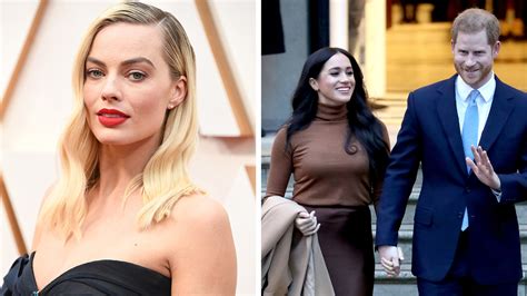 margot robbie says she plans to invite harry and meghan to dinner new idea magazine
