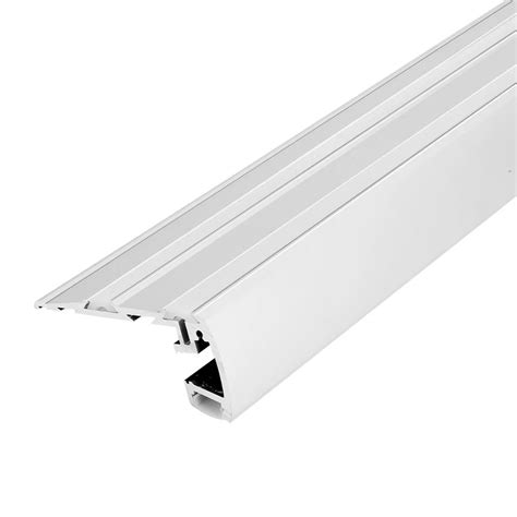 Led Indirect Light Profile Surface Mounted Staircase Aluminum Angle Nosing Profile For Stair