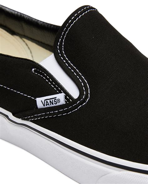 Vans Mens Classic Slip On Shoe Black Surfstitch