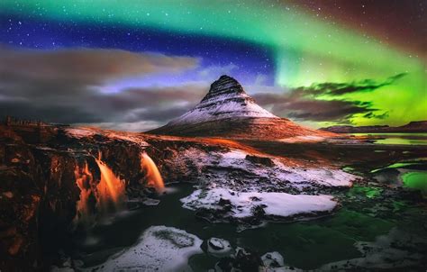 Kirkjufell Hd Iceland Night Photography Wallpapers Most Popular
