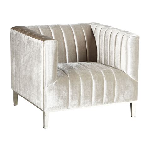Midcentury reclining grey pearl velvet armchairs, set of two. Renata Grey Velvet Armchair