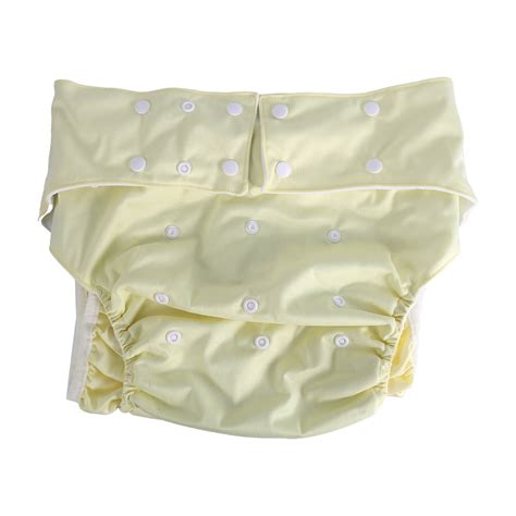 Mgaxyff 1pc Adult Cloth Diaper Adjustable Reusable Ultra Absorbent