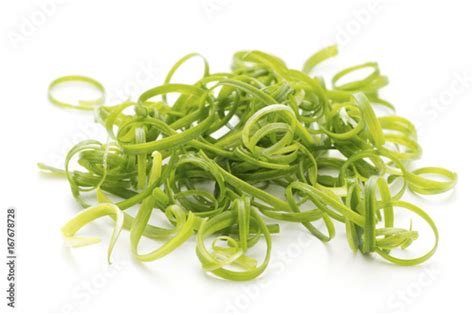 Traditional Chinese Spring Onion Garnishes Non Sharpened File Stock
