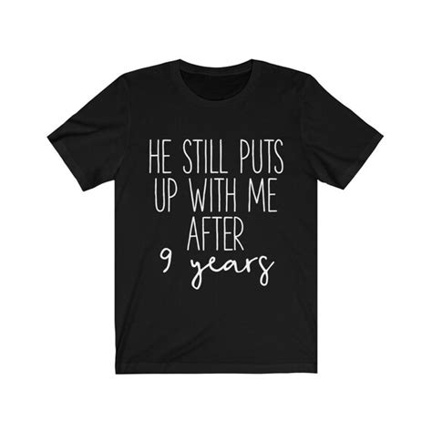 9th anniversary t 9 year wedding anniversary t shirt funny etsy