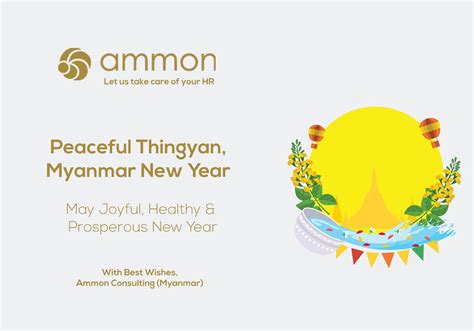 Happy Thingyan Festival And Myanmars New Year 2021 Ammon Hr