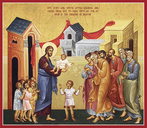 Icon of Christ blessing the children (11P34) - Uncut Mountain Supply