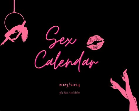2023 2024 kinky sex calendar printable calendar for adults 365 sex activities etsy