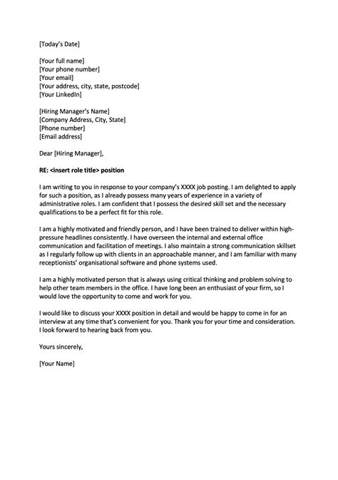 Cover Letters How To Write A Great Cover Letter Templates And Examples