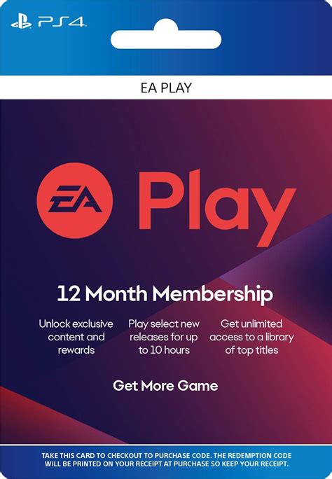Ea Play 12 Month Membership For Playstation 4 Digital For Playstation 4