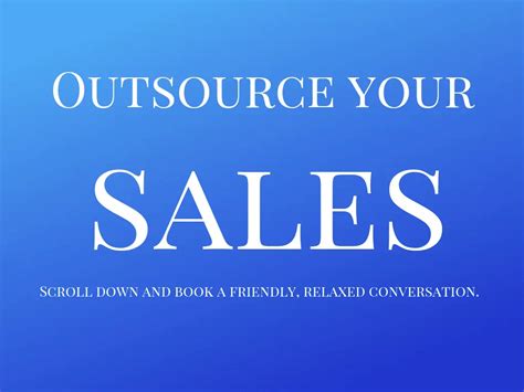 Outsource Sales Sales Consultancy
