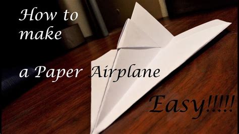How To Make A Easy Paper Airplane Flies Far Best For Kids Youtube