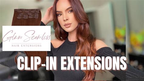 Glam Seamless Invisi Clip Clip In Hair Extensions Youtube