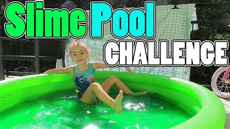 Una Piscina Piena Di Slime Slime Pool Challenge Youtube