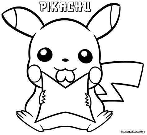 Cute Pikachu Coloring Pages Printable Coloring Pages