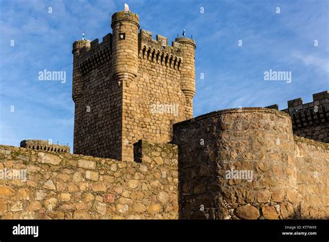 Medieval Castle Located In Oropesa Toledo Spain Stock Photo Alamy