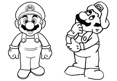 Mais Selecionado Desenhos Do Mario E Luigi Imagens Para Colorir A12