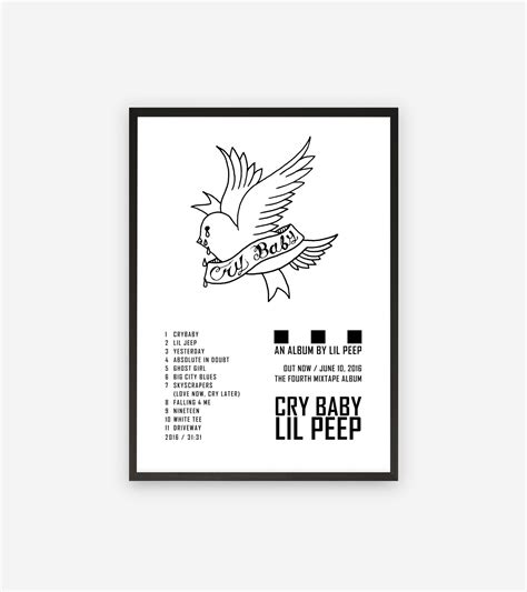 Lil Peep Cry Baby Etsy