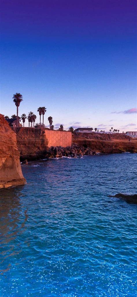Iphone Wallpaper Sunset Cliffs Pacific Ocean San Diego K