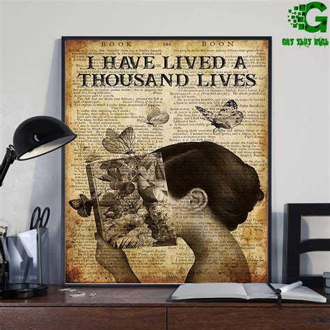 I Have Lived A Thousand Lives Poster Wall Art Living Home Etsy