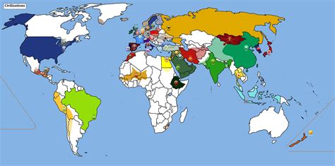 The World As A Civ Minimap With Wonder Sites Labelled Oc Rciv