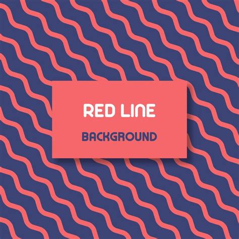 Premium Vector Red Line Background