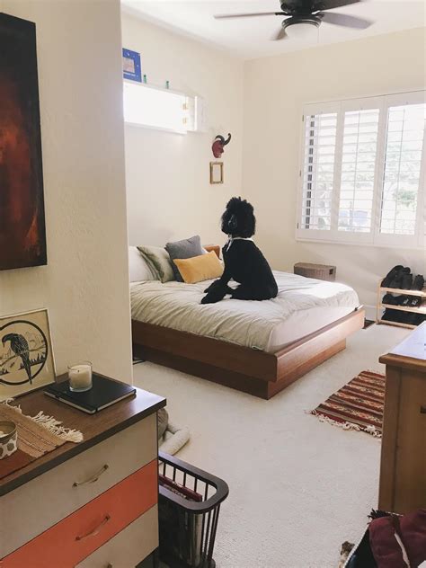 My Thrifty Mid Century Modern Bedroom Ft Poodle Femalelivingspace