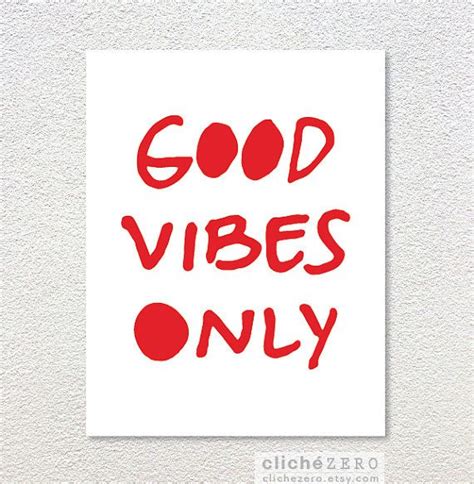 List of 12 vibes meanings. Good Vibes Only Digital Print Typography Modern by ...
