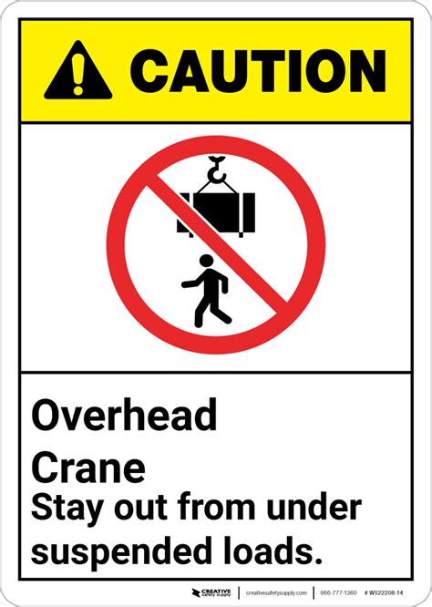 Crane Safety Signs Creative Safety Supply