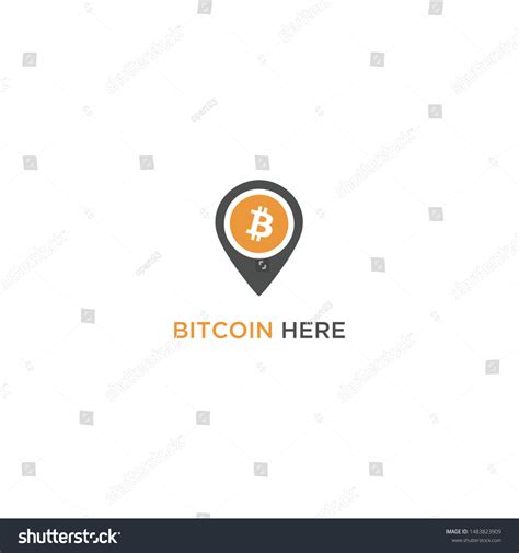 Bitcoin Logo Design Map Marks Stock Vector Royalty Free 1483823909