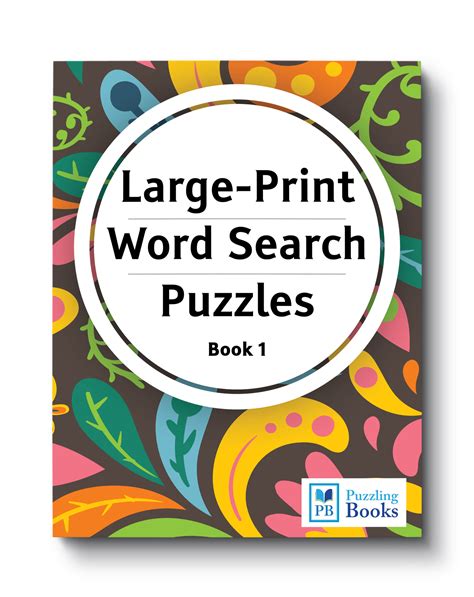 Large Print Word Search Puzzles For Seniors Puzzling Books