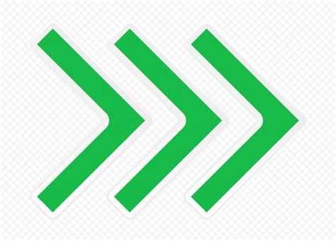 Hd Three Green Arrows Pointing Right Png Citypng