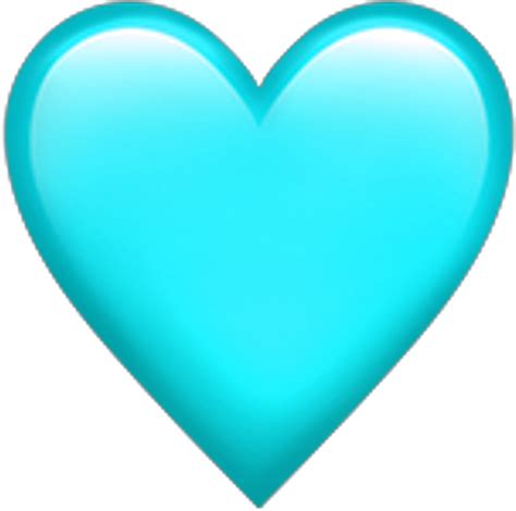 Teal Heart Emoji Transparentbackground Teal Heart Emoji Heart Emoji