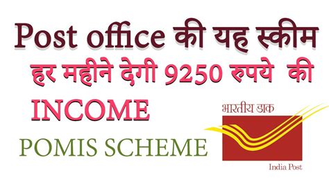 Post Office Monthly Income Scheme Explained In Hindi Pomis Explained In Details Postoffice