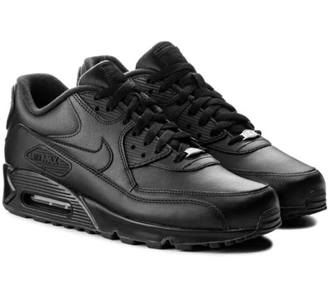 Nike Air Max 90 Leather All Black New Mens Sizes 302519 001 Air Max